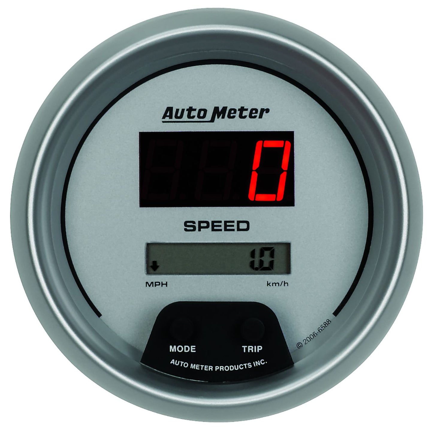 Ultra-Lite Digital Series Speedometer Digital, Programmable, In-dash, 3-3/8", 160 MPH or 260 km/h