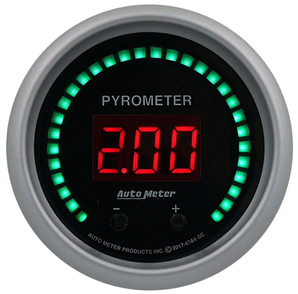 Sport-Comp Series 2CH Pyrometer (EGT) Gauge
2-1/16", Digital, 0-2000°F (0-1100°C)