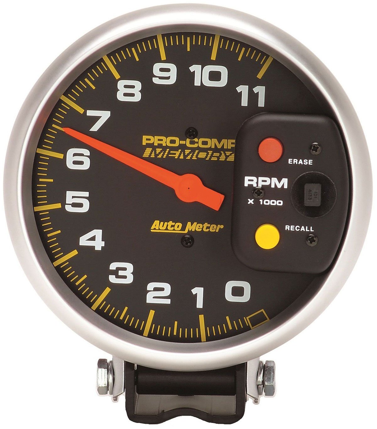 Pro-Comp Series Tachometer  5", Pedestal Mount, Electric, Memory, 0-11,000 rpm