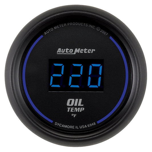 Cobalt Digital Series Oil Temperature Gauge
Digital, In-dash, 2-1/16", 0-340°F