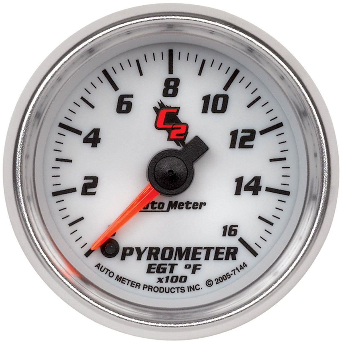 C2 Series Pyrometer Gauge  2-1/16", Full Sweep Electric, 0-1600°F