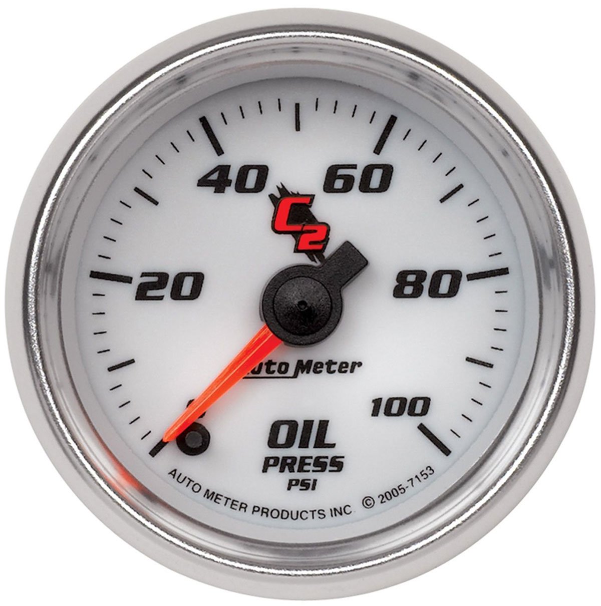 C2 Series Oil Pressure Gauge
2-1/16", Full Sweep Electric, 0-100 psi