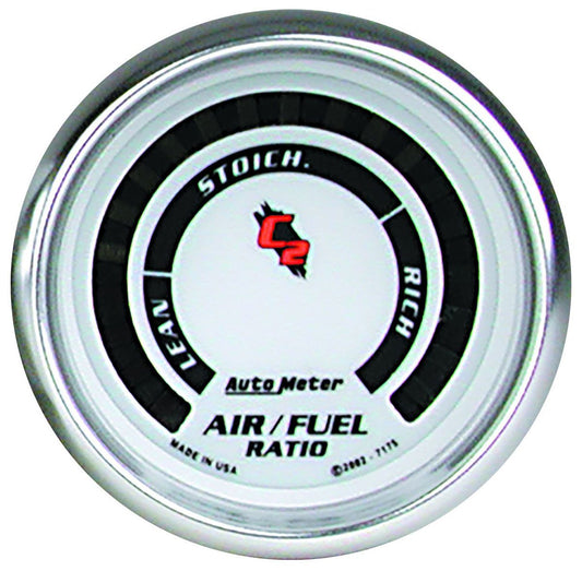 C2 Series Air / Fuel Ratio Gauge 2-1/16", Digital, Narrowband, Range: Lean-Rich