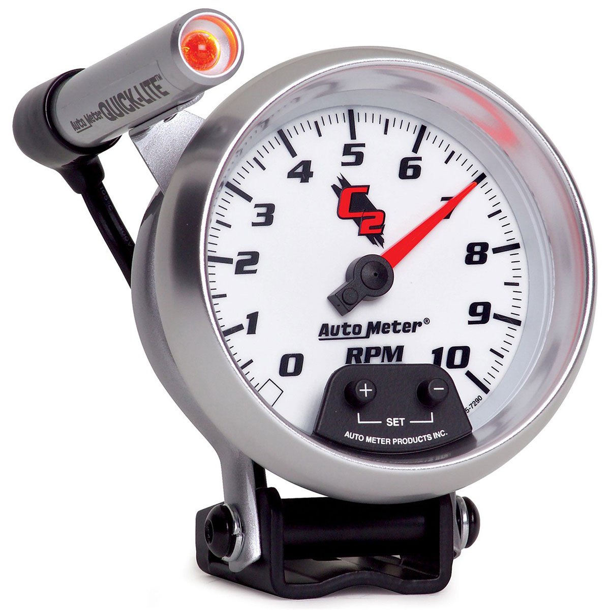 C2 Series Mini-Monster Tachometer 3-3/4", Pedestal Mount, 0-10,000 rpm