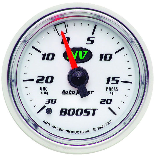 NV Series Boost/Vacuum Gauge
2-1/16", Full Sweep Mechanical, 30 In. Hg/20 psi