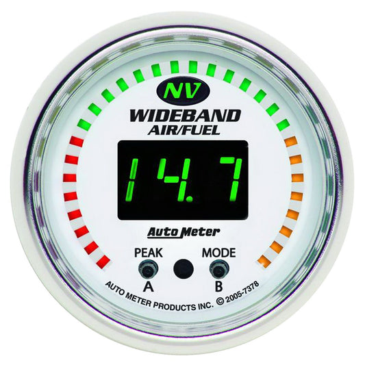 NV Series Air / Fuel Ratio Gauge
2-1/16", Wideband, Digital