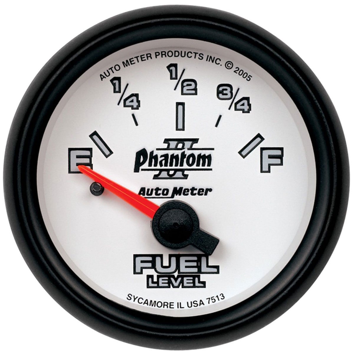 Phantom II Series Fuel Level Gauge
2-1/16", Short Sweep Electric, GM, 0 ohms Empty/90 ohms Full