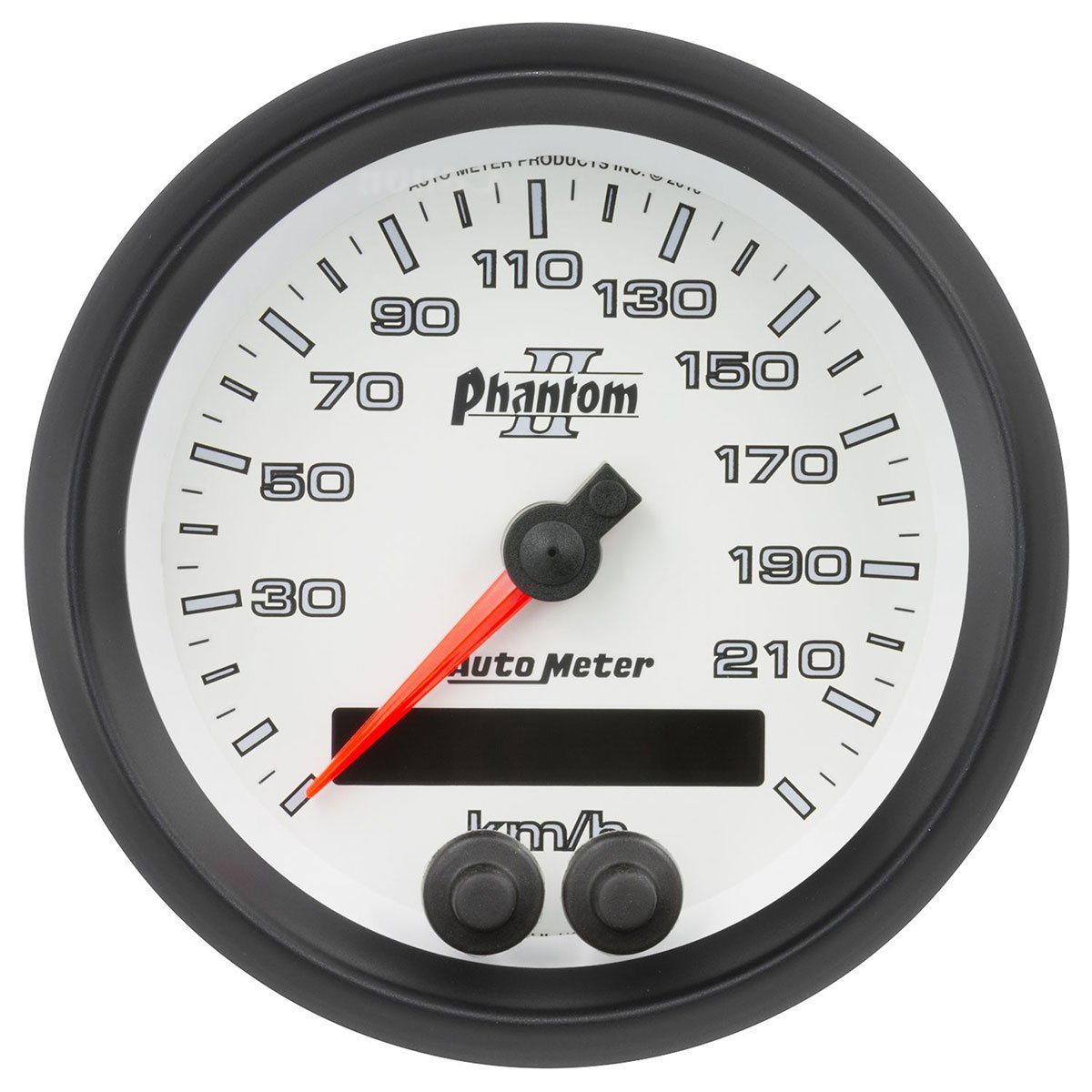 Phantom II Series GPS Speedometer
3-3/8", In-Dash, Metric, 0-225 kph