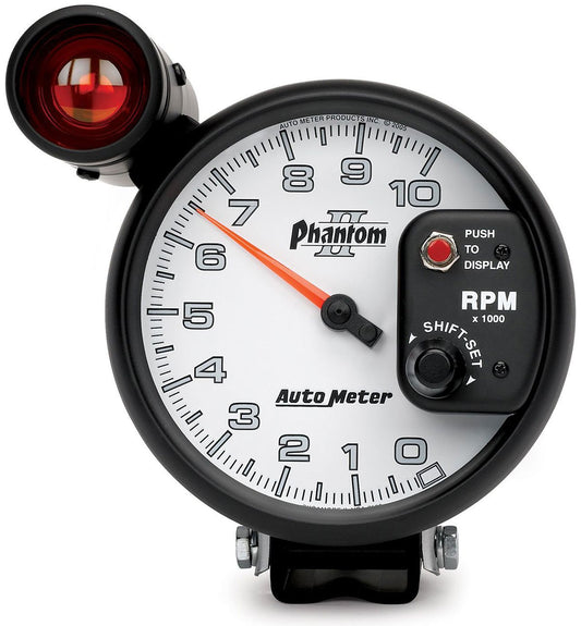 Phantom II Series Shift-Lite Tachometer
5", Pedestal Mount, 0-10,000 rpm