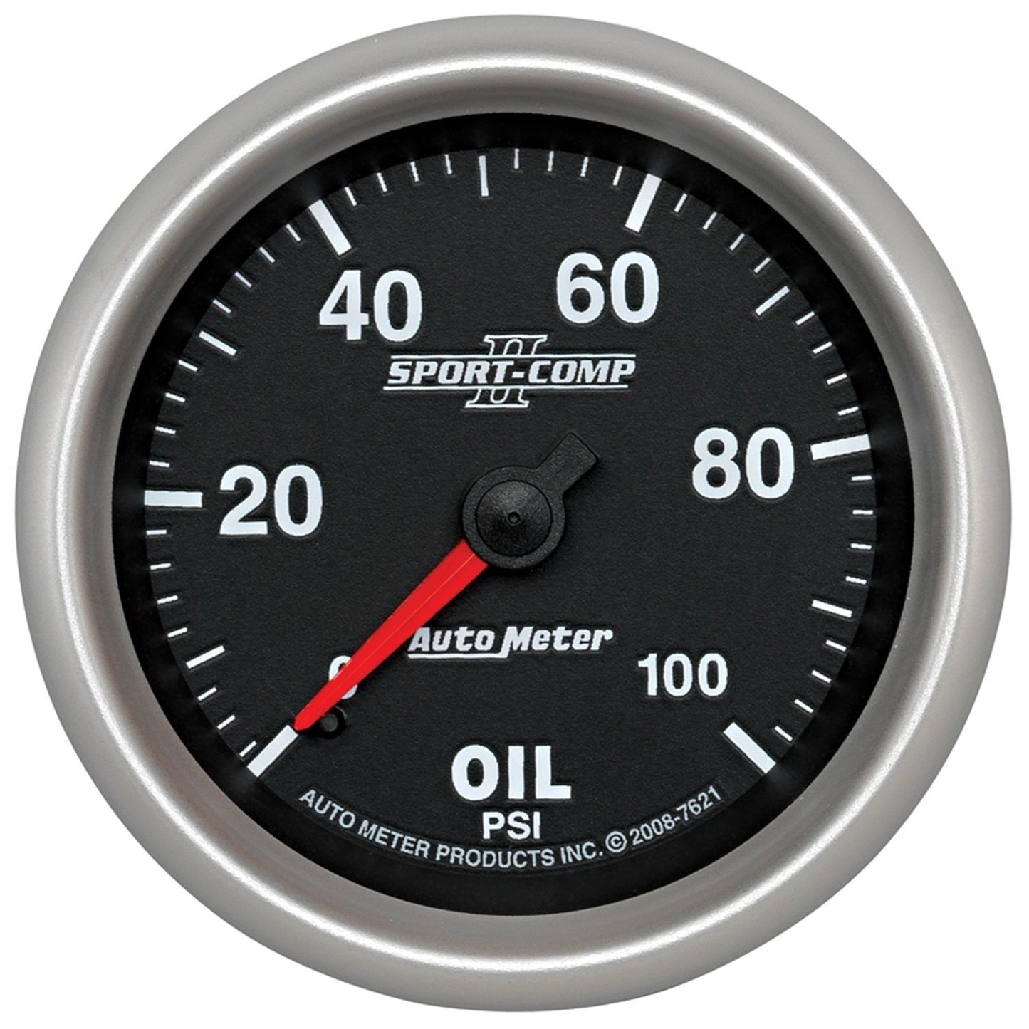 Sport-Comp II Oil Pressure Gauge
2-5/8", Full Sweep Mechanical, 0-100 psi