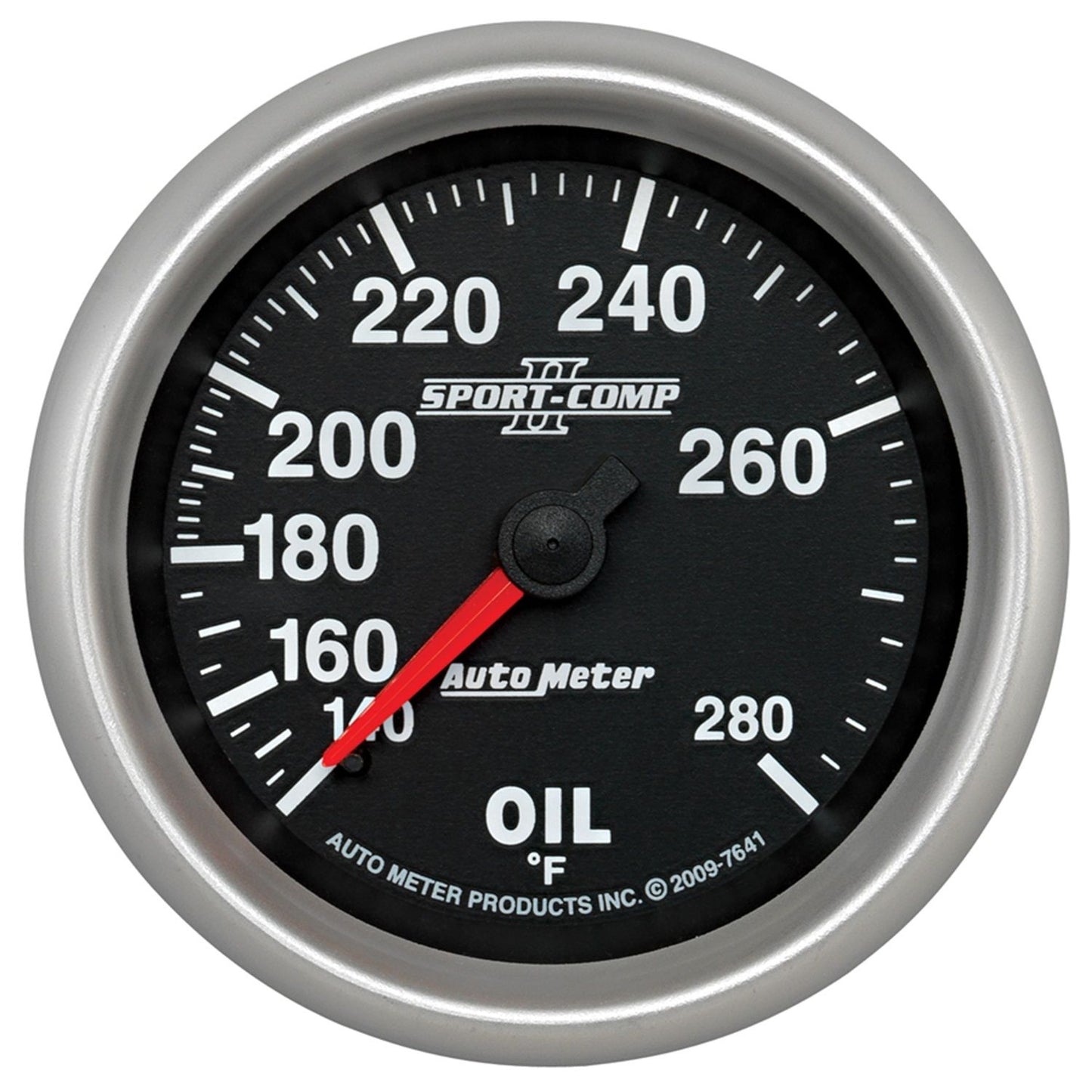 Sport-Comp II Oil Temperature Gauge  2-5/8", Full Sweep Mechanical, 140-280°F