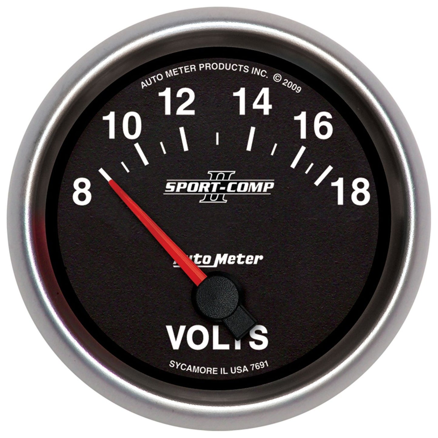 Sport-Comp II Voltmeter Gauge
2-5/8", Short Sweep Electric, 8-18 volts