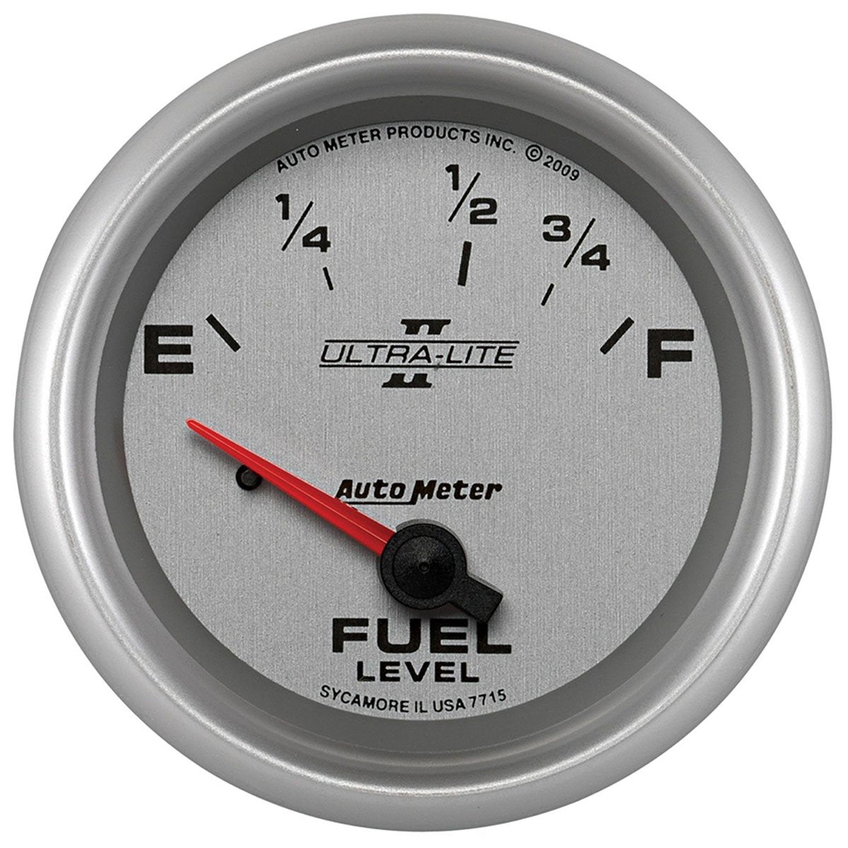 Ultra-Lite II Series Fuel Level Gauge
2-5/8", Short Sweep Electric, Ford, 73 ohms Empty/10 ohms Full