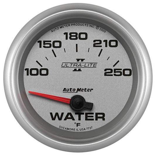 Ultra-Lite II Series Water Temperature Gauge  2-5/8", Short Sweep Electric, 100-250°F