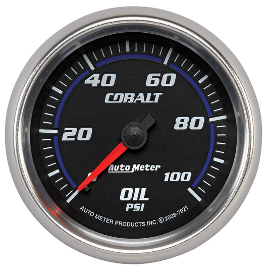 Cobalt Series Oil Pressure Gauge
2-5/8", Full Sweep Mechanical, 0-100 psi