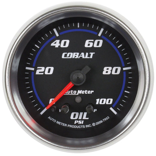 Cobalt Series Oil Pressure Gauge
2-5/8", Full Sweep Electric, 0-100 psi