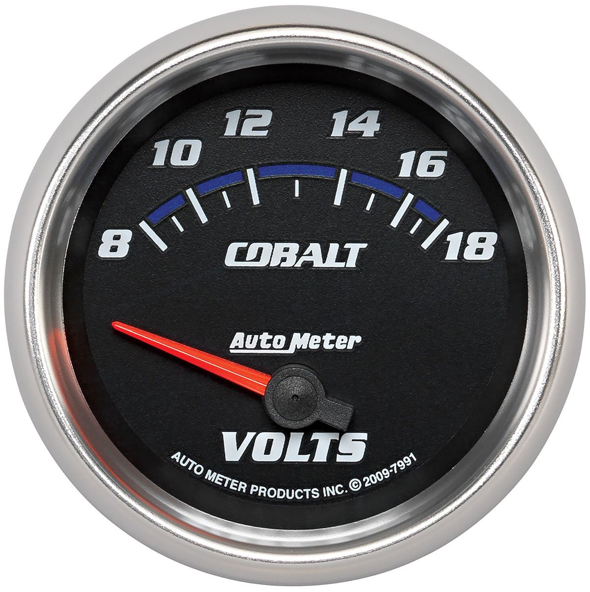 Cobalt Series Voltmeter Gauge
2-5/8", Short Sweep Electric, 8-18 volts