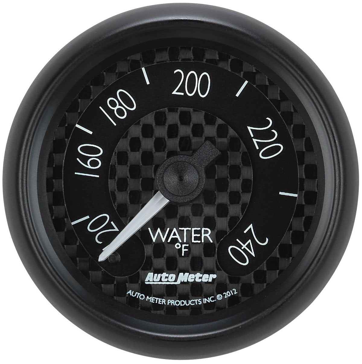 GT Series Water Temperature Gauge
2-1/16", Black carbon Fiber Dial, Full Sweep Mechanical, 120-240°F