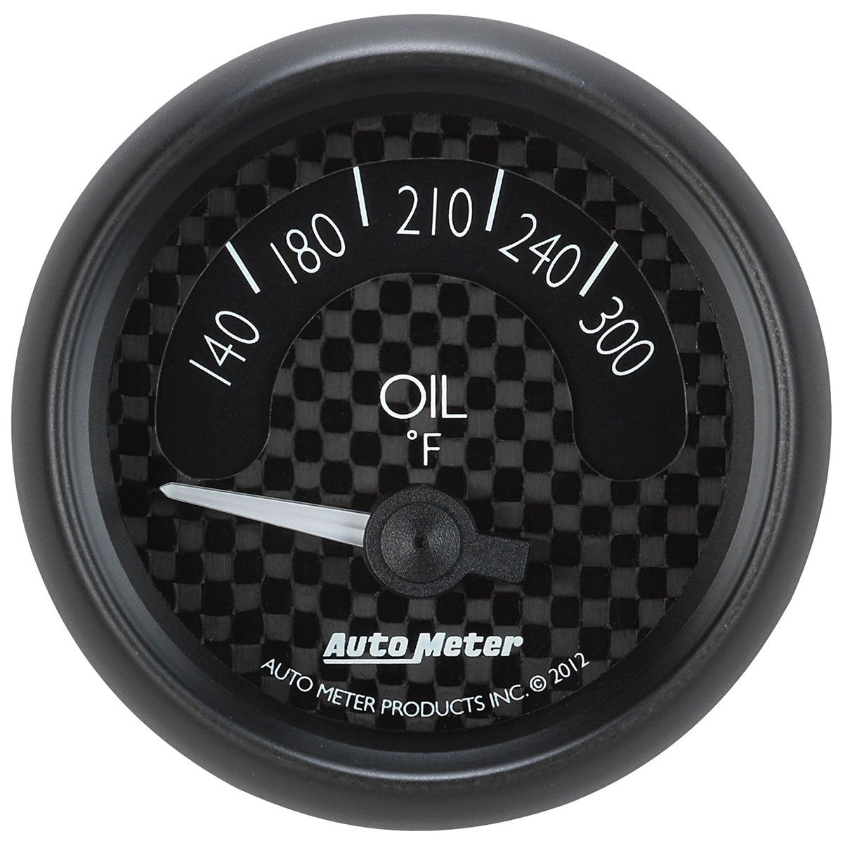 GT Series Oil Temperature Gauge
2-1/16", Black Carbon Fiber Dial, Short Sweep Electrical, 140-300°F