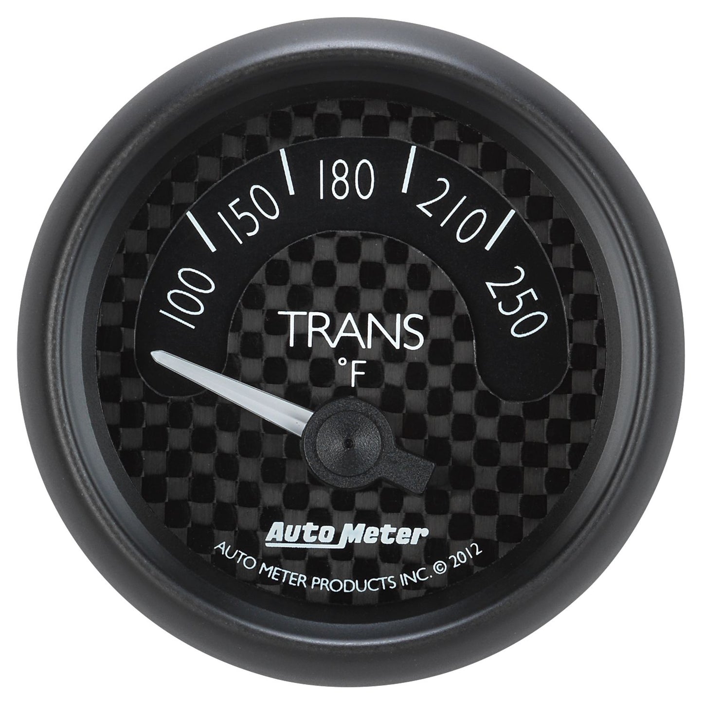 GT Series Trans Temperature Gauge
2-1/16", Black Carbon Fiber Dial, Short Sweep Electrical, 100-250°F