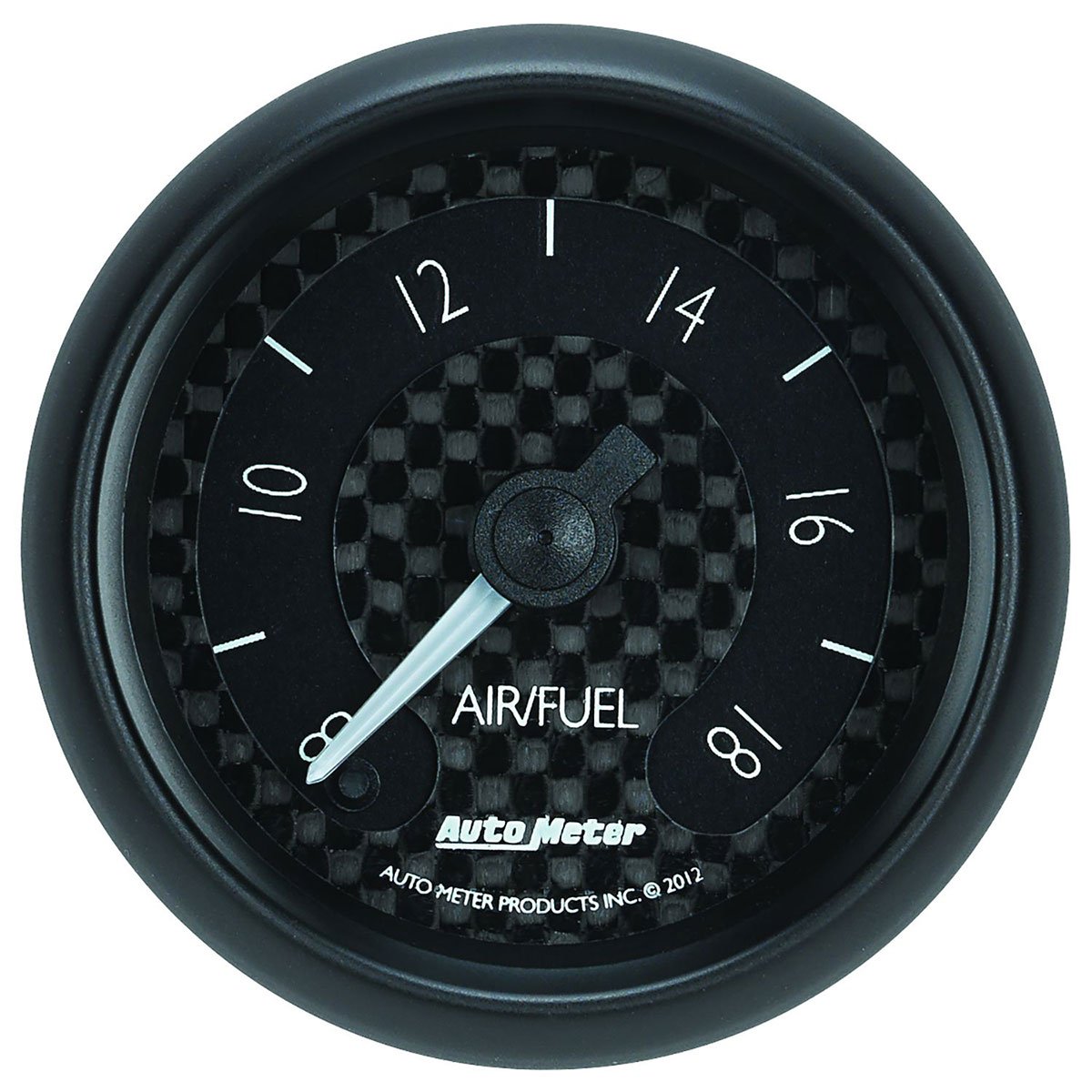 GT Series Air/Fuel Ratio Gauge
2-1/16", Black Carbon Fiber Dial, Analog Full Sweep Electrical, 8:1-18:1 AFR