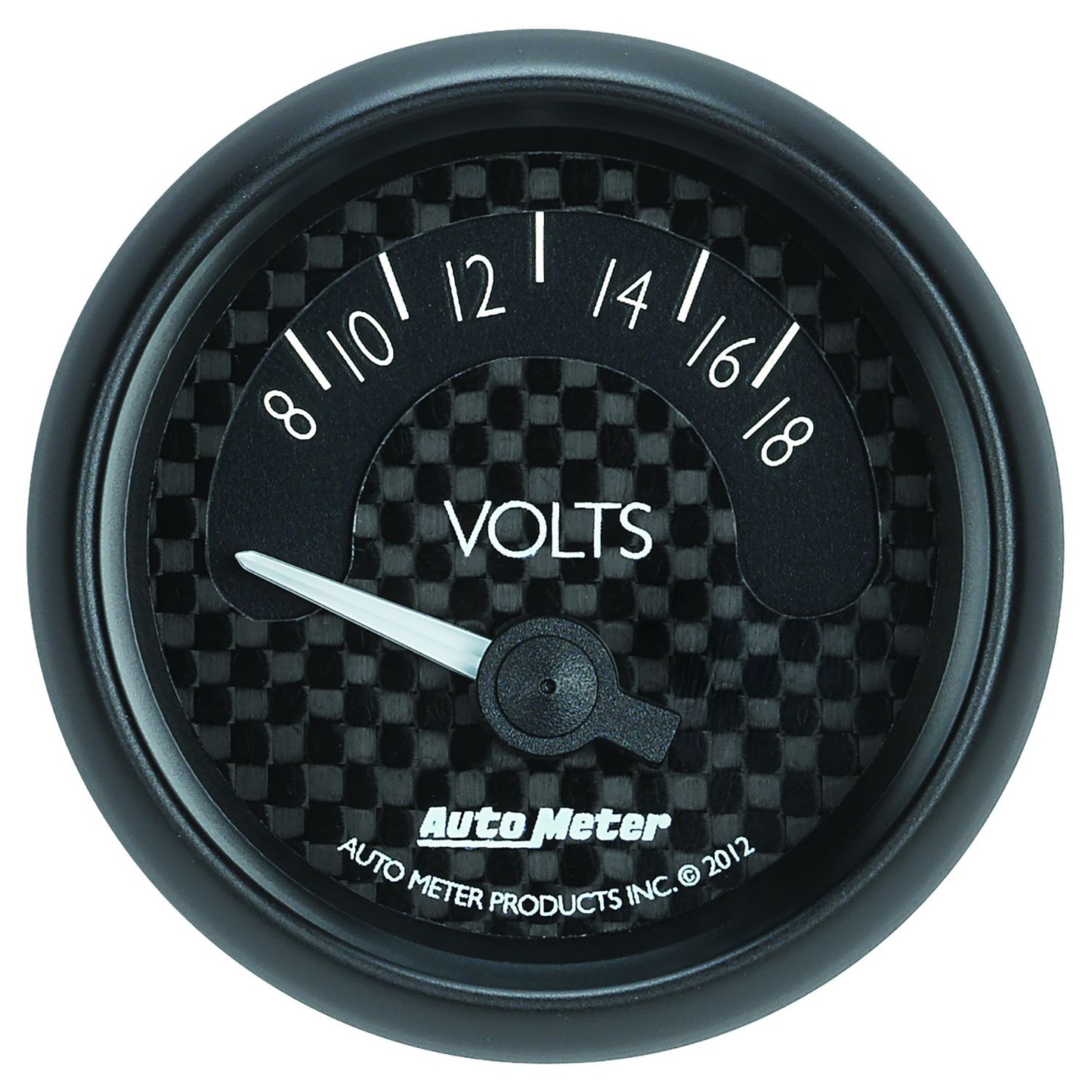 GT Series Voltmeter Gauge
2-1/16", Black Dial, Short Sweep Electrical, 8-18 Volts