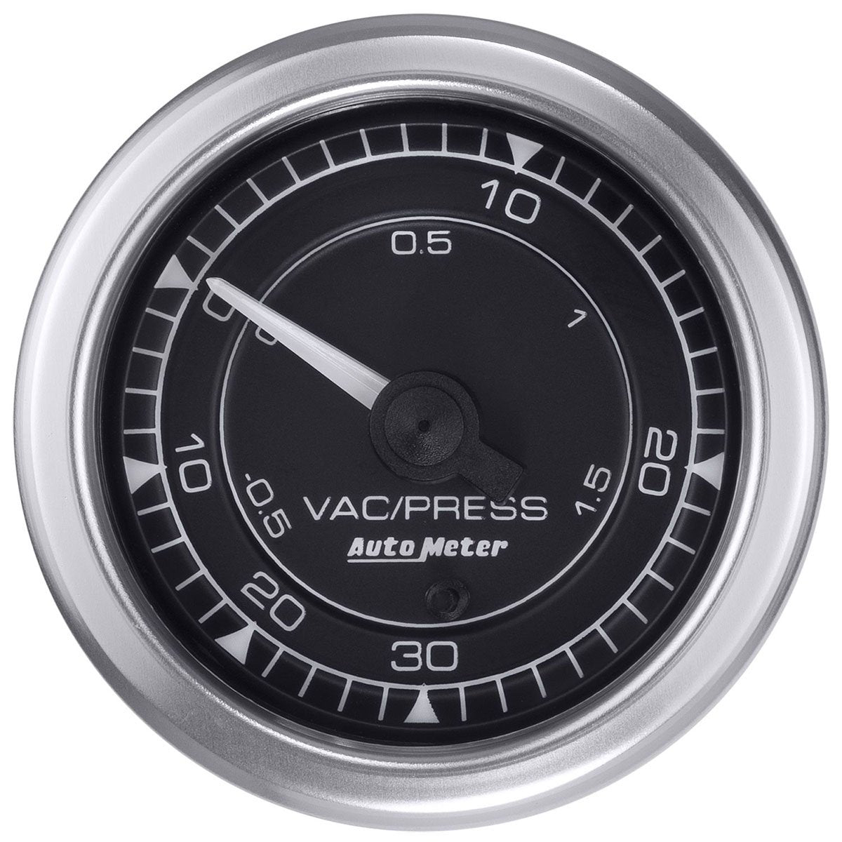 Chrono Series Boost/Vac Gauge
2-1/16", Black Dial, Full Sweep Electric, 30 in hg / 30 psi