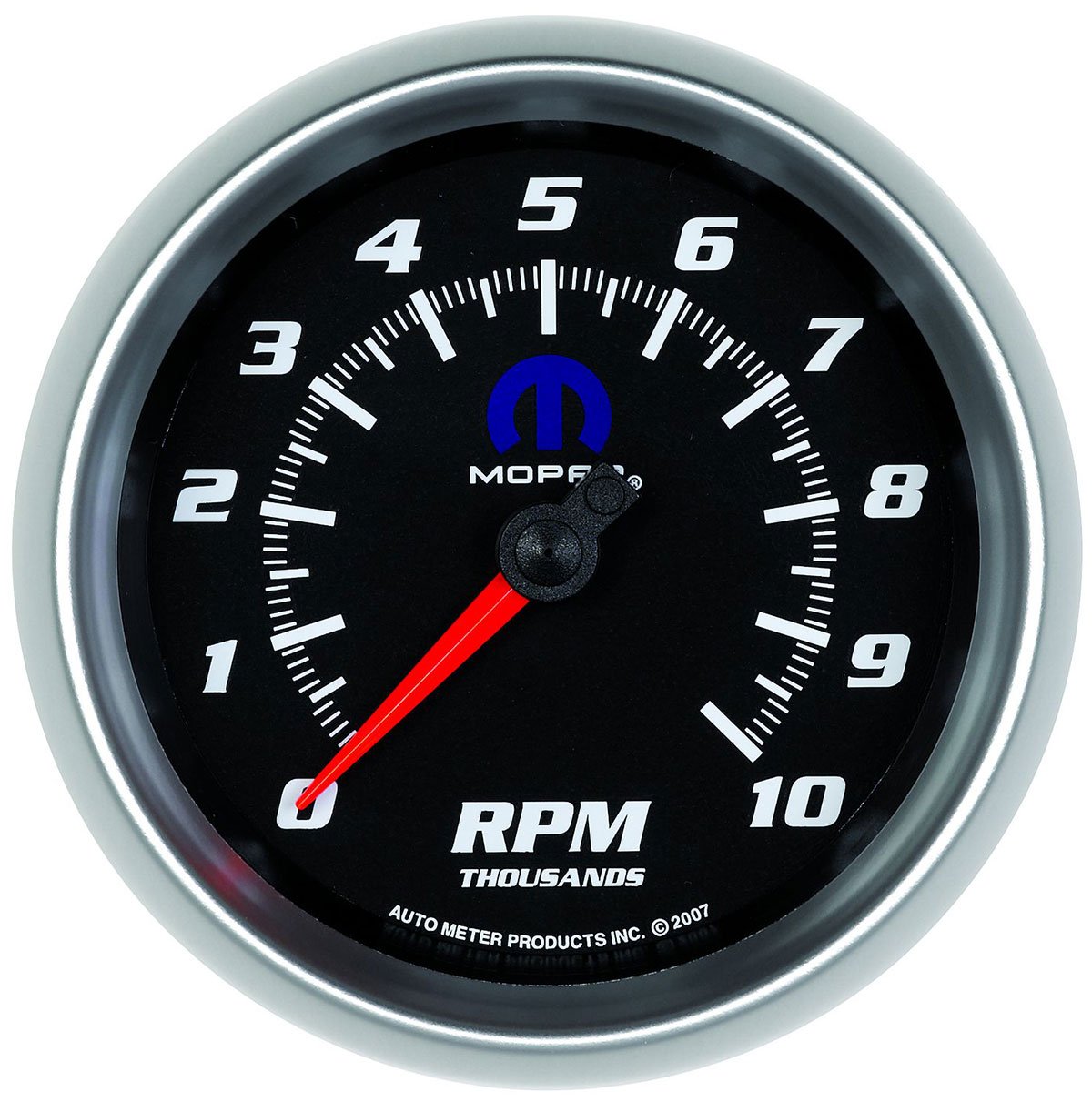 Mopar Tachometer
3-3/8", Black Dial/Silve Bezel, 0-10,000 rpm, Electrical, In-Dash