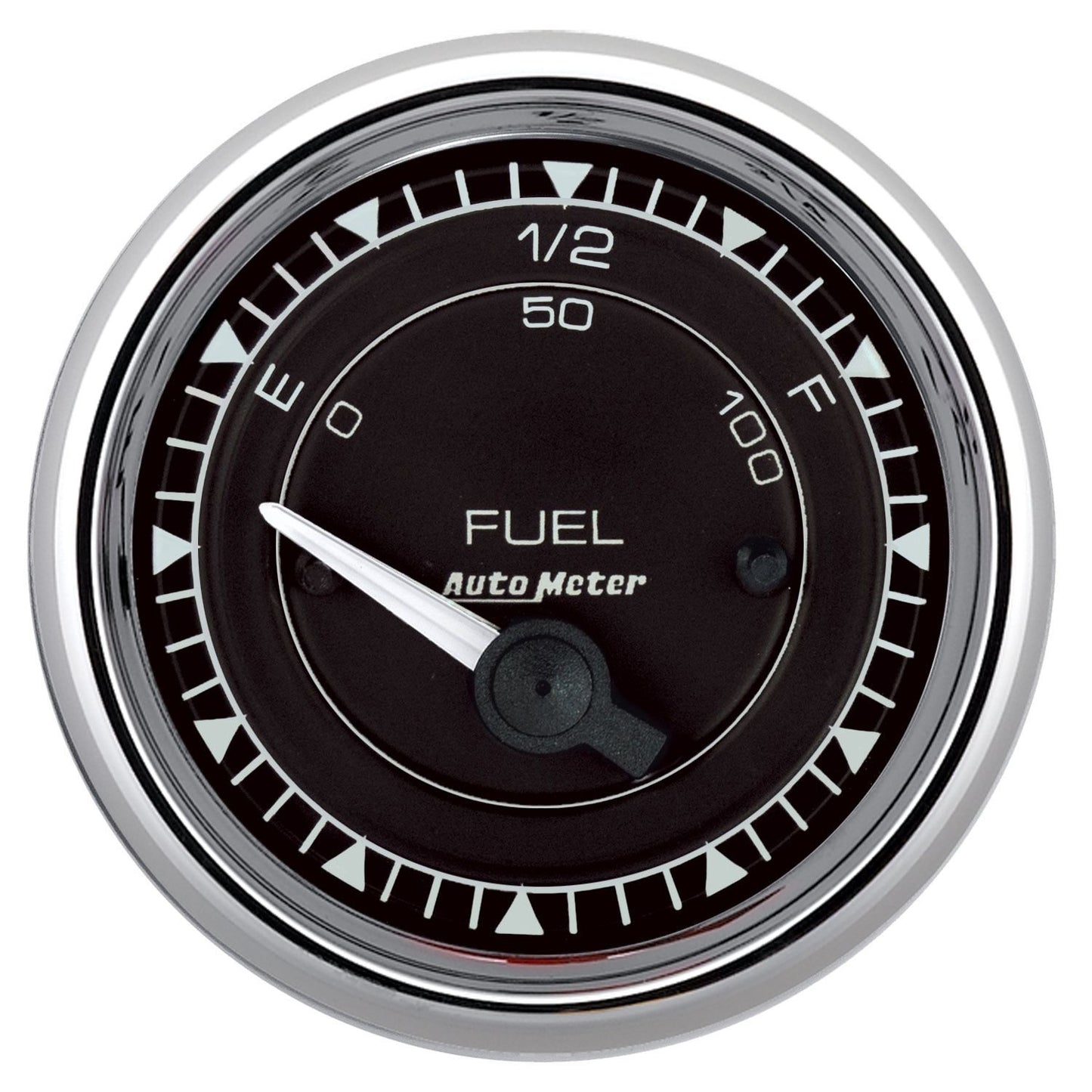 Chrono Chrome Series Fuel Level Gauge
2-1/16", Black Dial, Short Sweep Electric, 0 ohms Empty/90 ohms Full