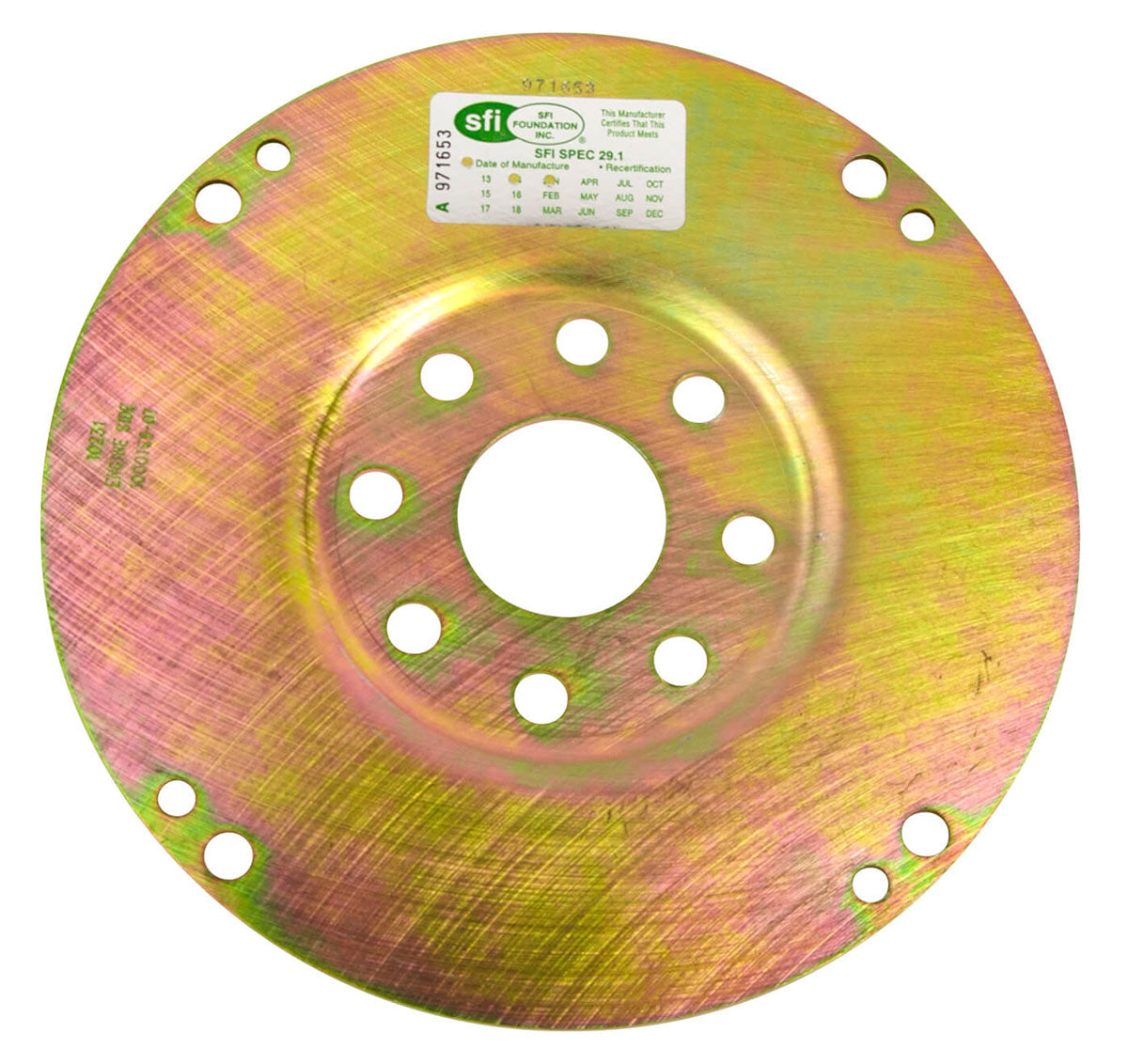 Flexplate - SFI Approved
Chrysler with TF A-904, Internally balanced, 8 bolt crank, no ring gear