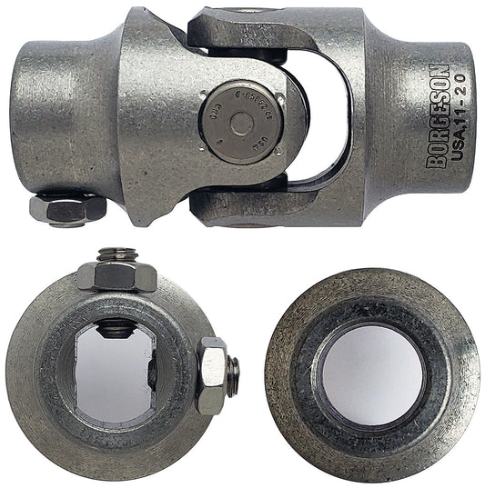 Borgeson Stainless Steel Single Needle Bearing Universal Joint
3/4"DD x 3/4"Smooth - Spline x Smooth Bore