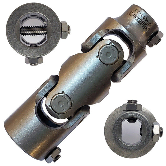 Borgeson Polished Stainless Steel Double Needle Bearing Universal Joint
3/4"-36 x 3/4"DD - Spline x Spline