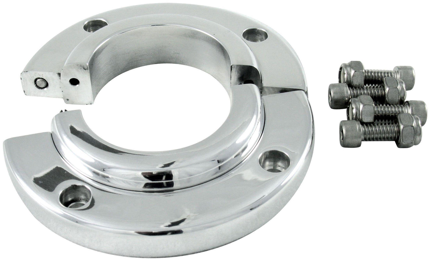 Borgeson Polished Billet Aluminium Solid Swivel Floor Mount
Suit 1-3/4" Steering Columns