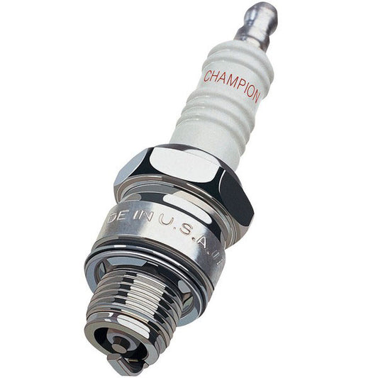 Champion Resistor Spark Plug 14mm
.460" Reach Tapper Seat, Projected Copper Core Center Electrode