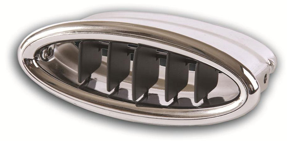 Adjustable Chrome Billet A/C Vent
Suits 2.5" Duct Hose, Fits 4" x 1.6" Cut Out