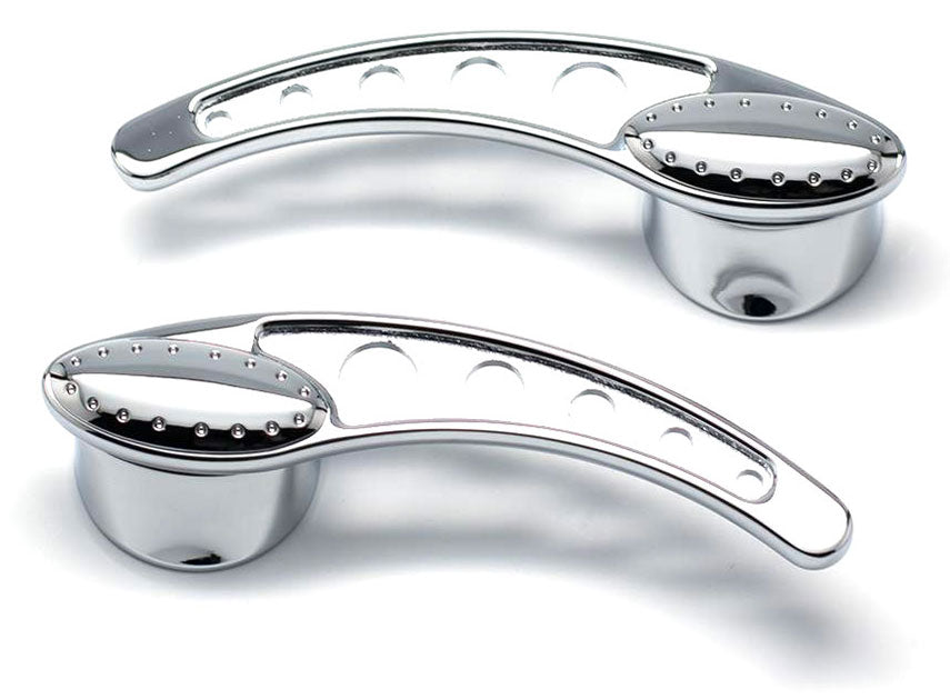 Chrome Billet Interior Door Handles
With 1/2" Spline, Drilled I-Beam & 3 Inserts