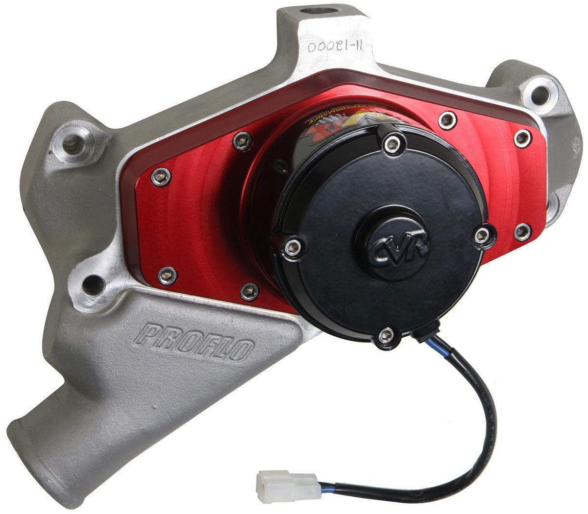 Cast Proflo Maximum Electric Water Pump - 60 GPM Big Block Chevy - Red Anodised Face