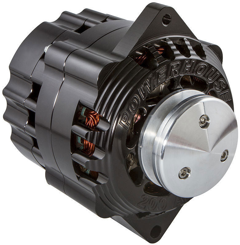 CVR Billet Powerhouse Alternator - Black
200 amps, direct replacement for early style Delco alternators