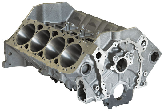 Dart SHP Cast Iron SB Chev Engine Block with 4-Bolt Ductile Caps
4.000" Bore, 9.025" Deck, 350 Mains