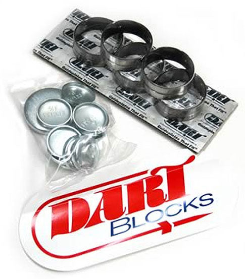 Dart Engine Block Parts Kit - Suit Dart Little M SB Chev
Kit Includes Coated Cam Bearings, Freeze Plugs and Dowel Pins