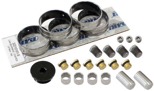 LS Next Aluminium Block Small Parts Kit
Coated Cam Bearings, Screw-In Freeze Plugs With O-Rings, Dowel Pins & Pipe Plugs