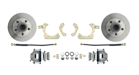 1955-1958 GM FULL SIZE STD DISC FRONT BRAKE CONVERSION KIT PLAIN (IMPALA, BELAIR,BISCAYNE)