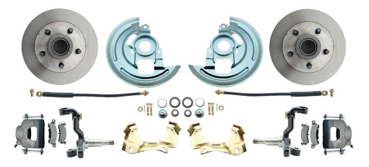 1964-1972 GM A Body (Chevelle, GTO, Cutlass) Stock Height Front Disc Brake Kit WITH DROP  SPINDLES (SAME AS DBK6769)