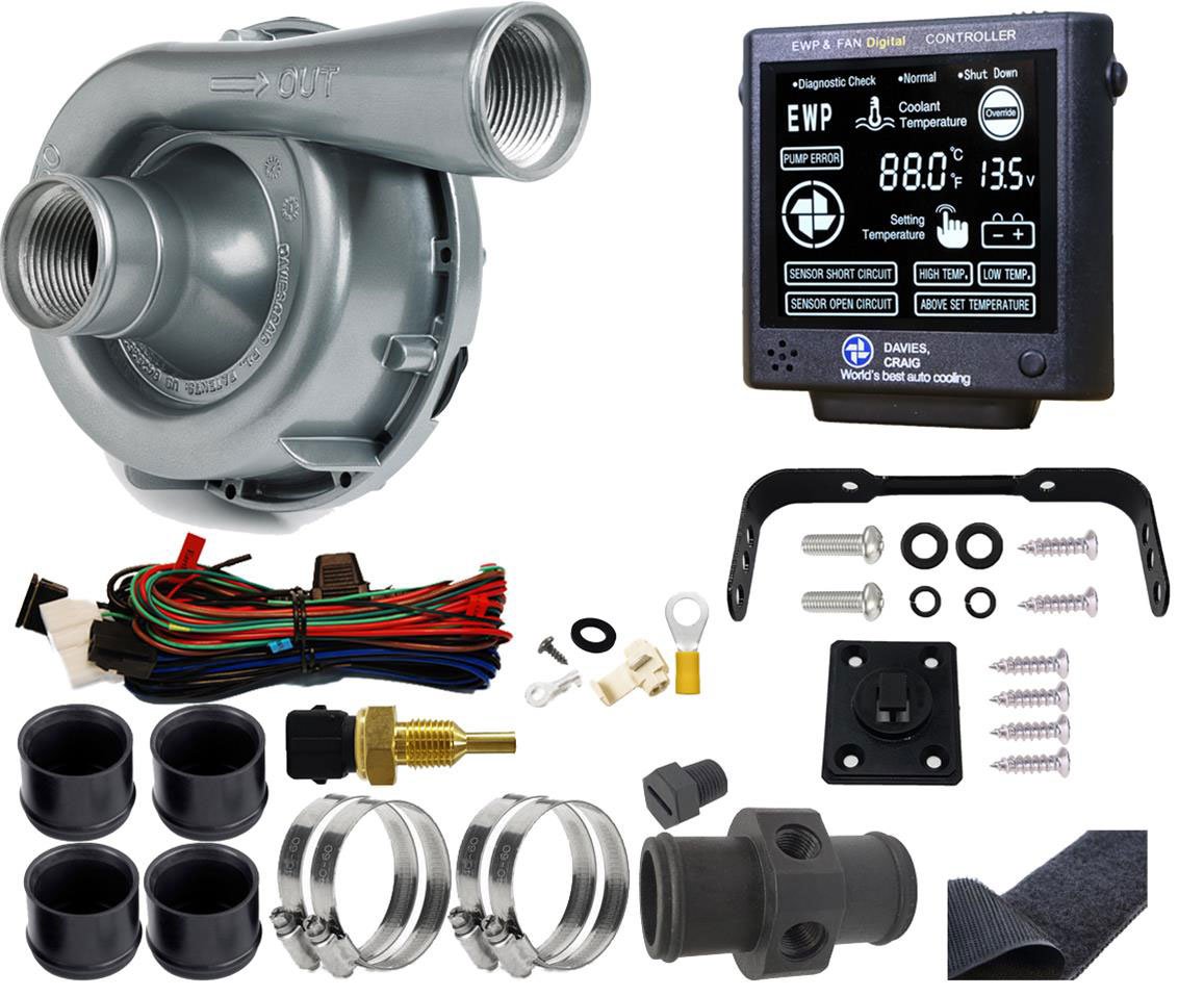 EWP & LCD Controller Kit
Aluminium Electric Water Pump - 115 Litres/Min Suit Engines 6-8 Cyl Over 400 HP & Heavy Duty 4WD's