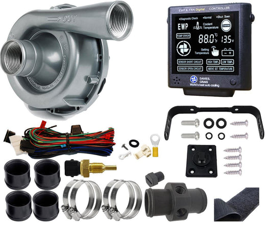 EWP & LCD Controller Kit
Aluminium Electric Water Pump - 115 Litres/Min Suit Engines 6-8 Cyl Over 400 HP & Heavy Duty 4WD's