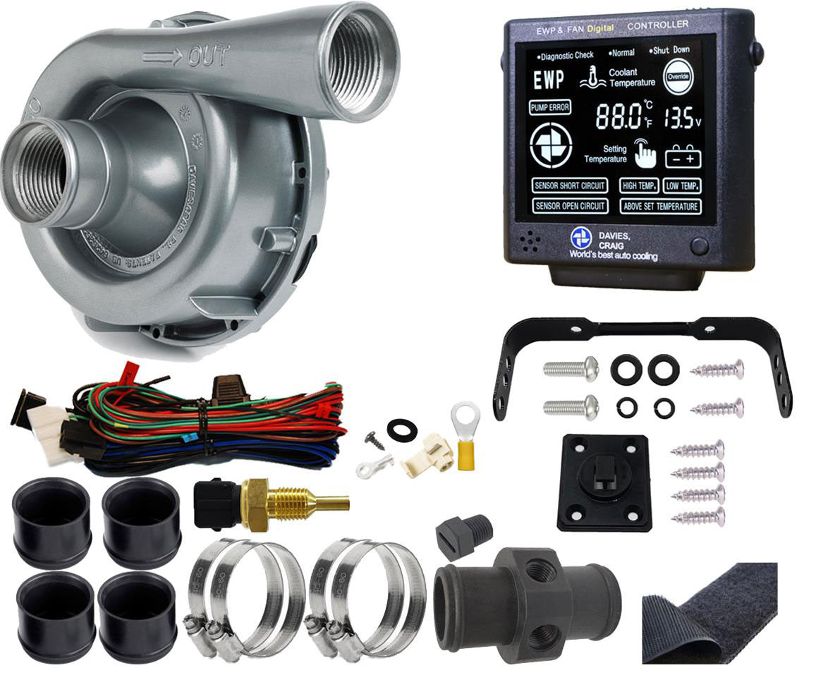 EWP & LCD Controller Kit
Aluminium Electric Water Pump - 150 Litres/Min Suit Engines 6-8 Cyl Over 400 HP & Heavy Duty 4WD's