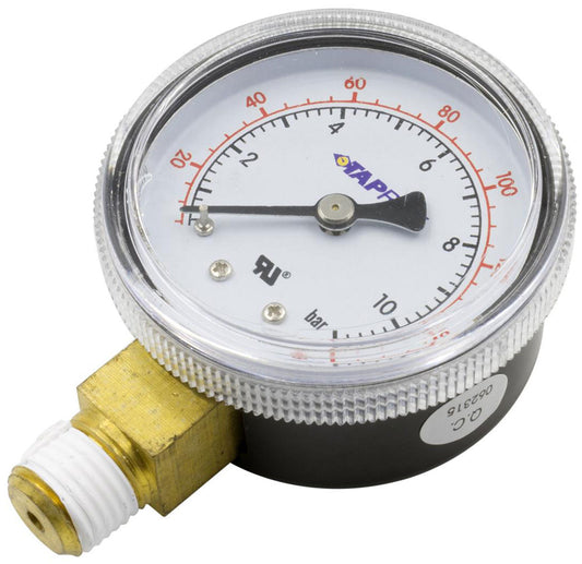 High Pressure Gauge for CO2 Regulator, 0-160 psi