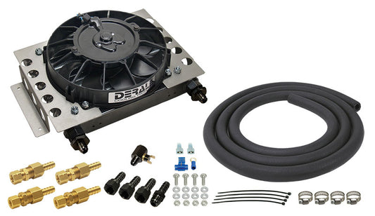 Derale Universal Atomic-Cool Remote Mount Transmission Cooler Kit with Fan
12-3/4"W x 9-3/8"H x 4-5/16"D