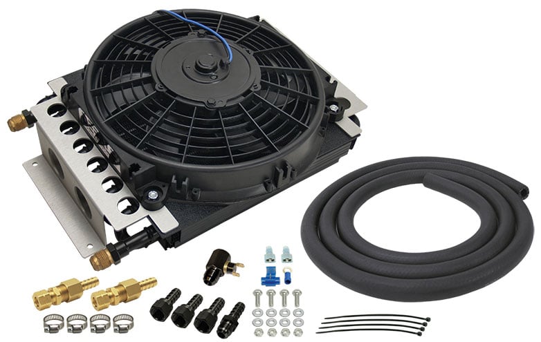 Electra-Cool Remote Transmission Cooler Kit
16 Pass, x4 -8AN Inlet/Outlet, 11-1/2" H x15-3/4 W x 5" D