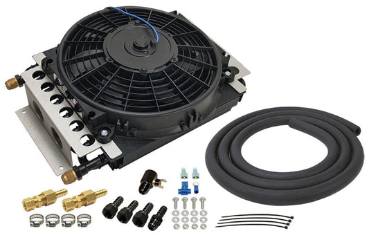 Electra-Cool Remote Transmission Cooler Kit
16 Pass, x4 -8AN Inlet/Outlet, 11-1/2" H x15-3/4 W x 5" D